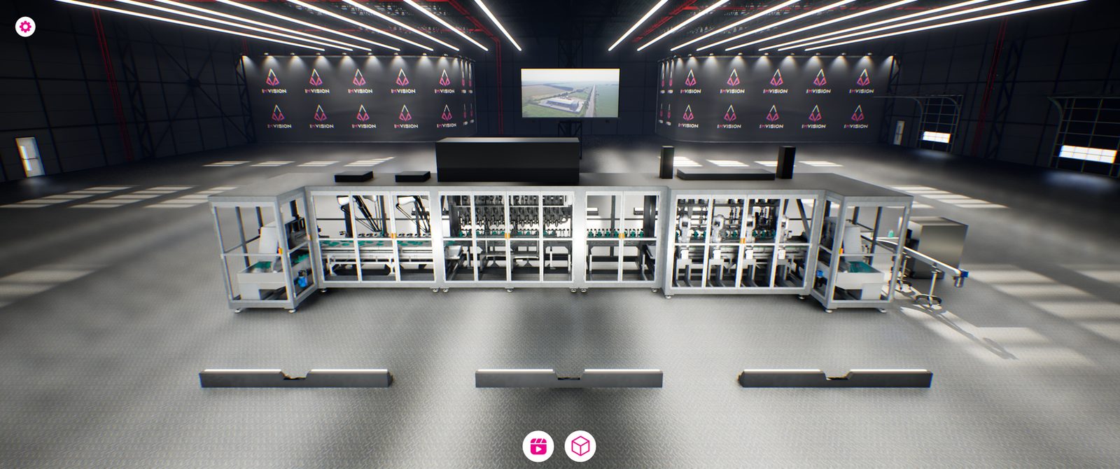 Digital twin of a full production hall